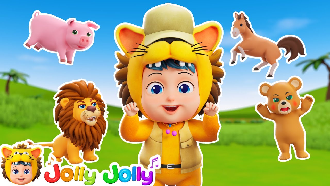 ABC Animals | Learn Animal Names | More Animal Songs | Jolly Jolly - Nursery Rhymes