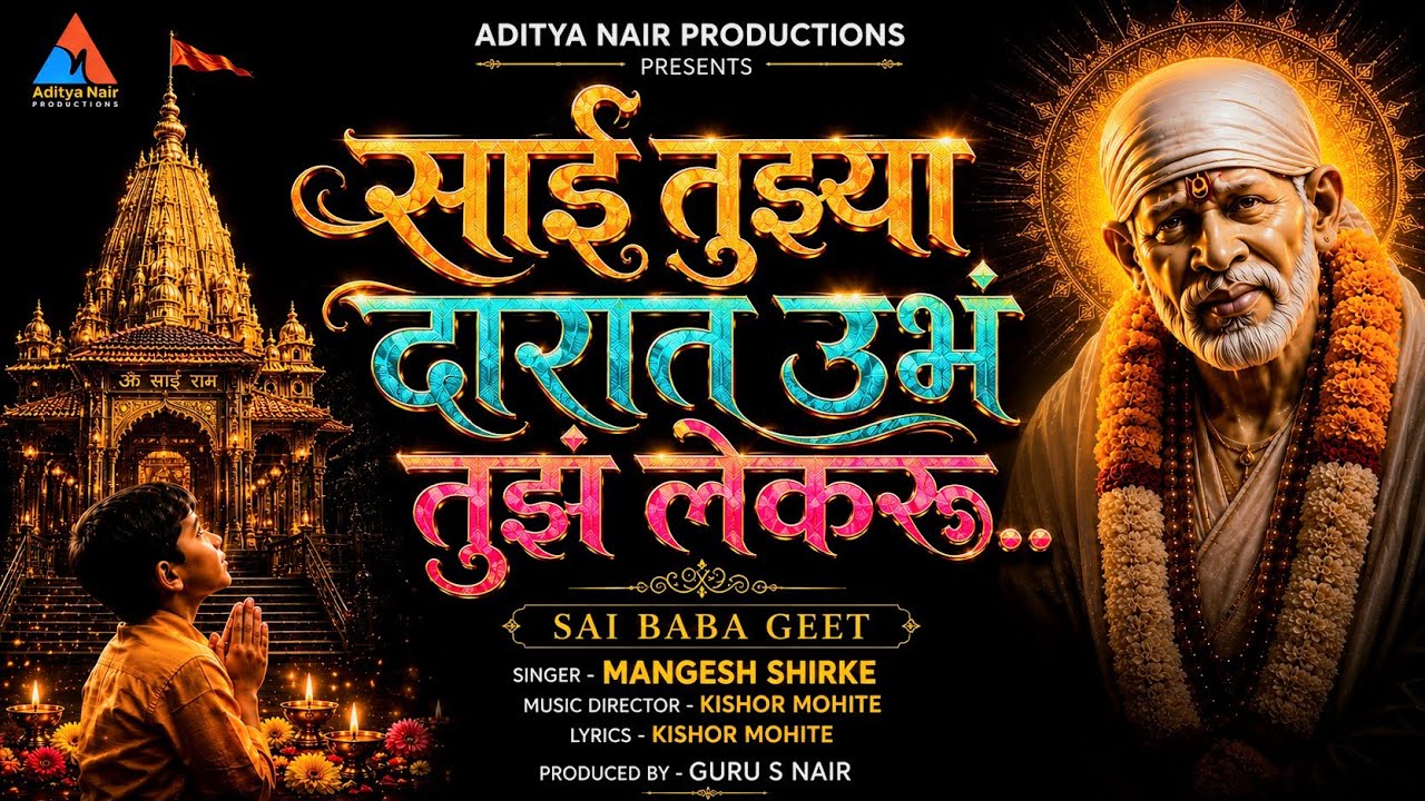 Sai Tujhya Daarat Ubha Tujha Lekaru |Mangesh Shirke | Kishor Mohite| साई तुझ्या दारात उभं तुझं लेकरू