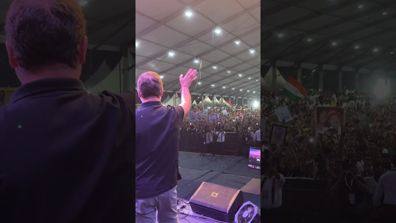 Rahul Gandhi Entry | Indore | Chhatron Ki Goonj