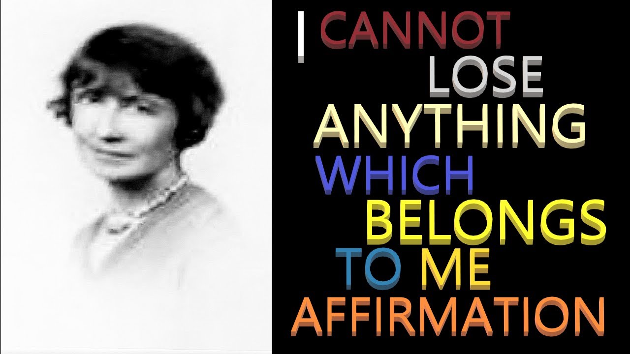 There Is No Loss in Divine Mind Afffirmation | Florence Scovel Shinn
