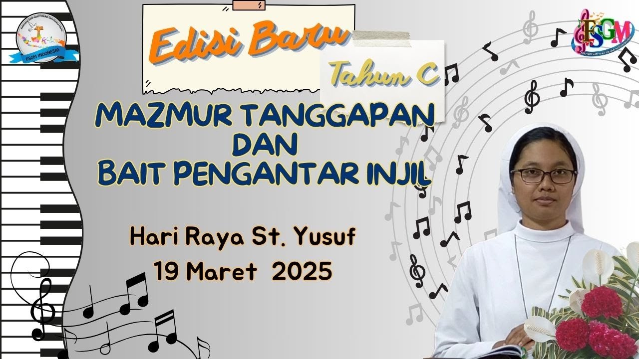 MAZMUR TANGGAPAN HARI RAYA St. YUSUP. 19 MARET 2025. TAHUN C. EDISI BARU