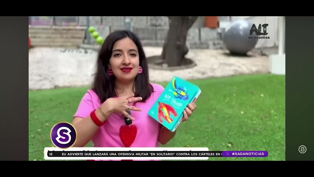 Mariana Alcántara ganadora del libro Río viento. La Saga Noticias | Alicia Mor. 