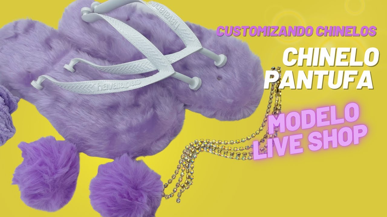 CHINELO PERSONALIZADO (PANTUFA)- Simples, rápido e fácil - Nafonte Chinelos (Adriana Penna)