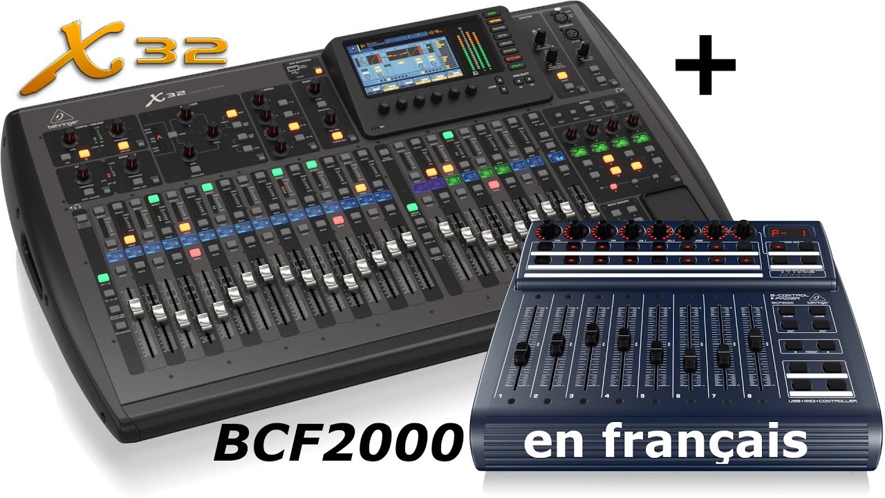 X32 & BCF2000 MIDI (français) premiers pas