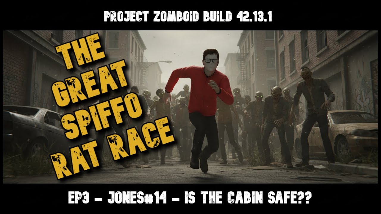 Ep.3 - Jones#14 Is the Cabin safe??? | Project Zomboid B42.13.1|No Mods|GSRR #ratrace