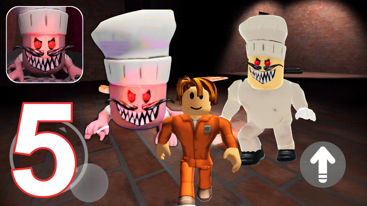 Obby Chapters Escape Barry - Pizza Escape Obby - Gameplay Walkthrough Part 5 (Android, iOS)