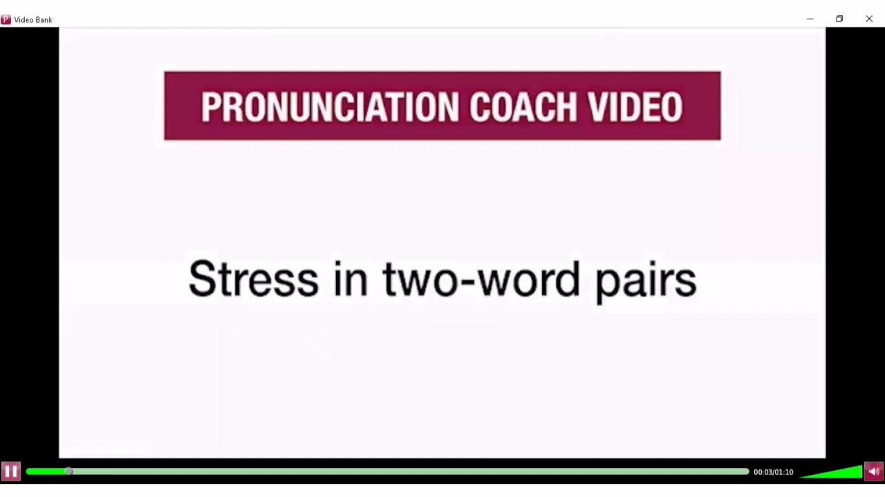 Stress in two ✌️ -words pairs and plural nouns pronunciation.