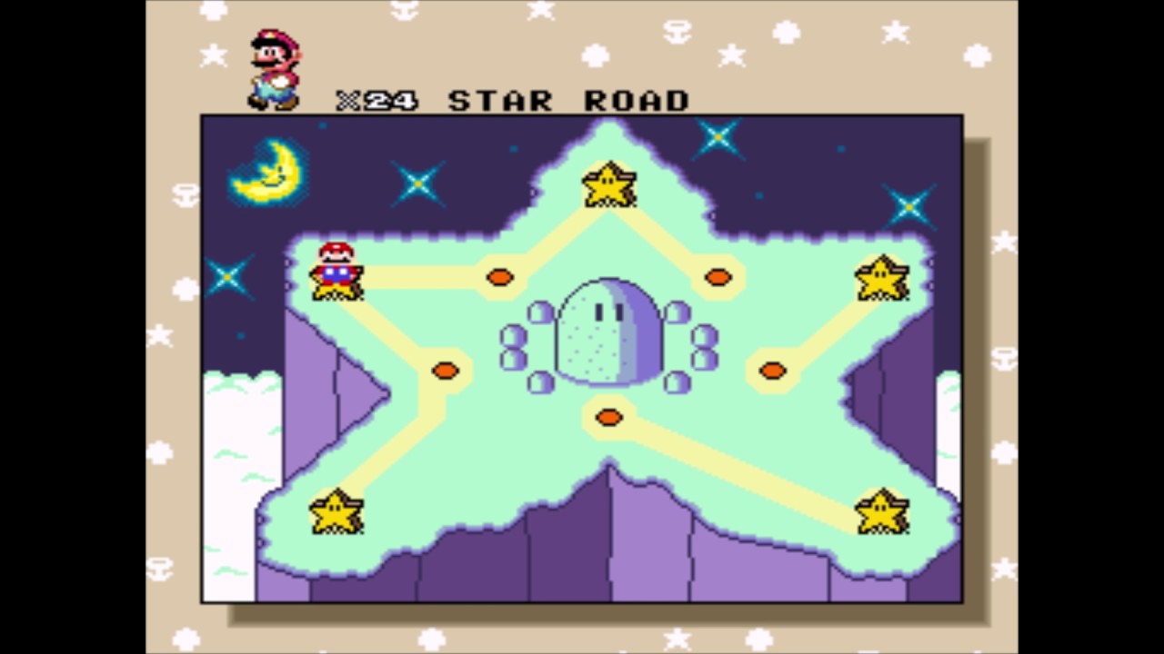 Super Mario World |Star Road | All Game No Talk