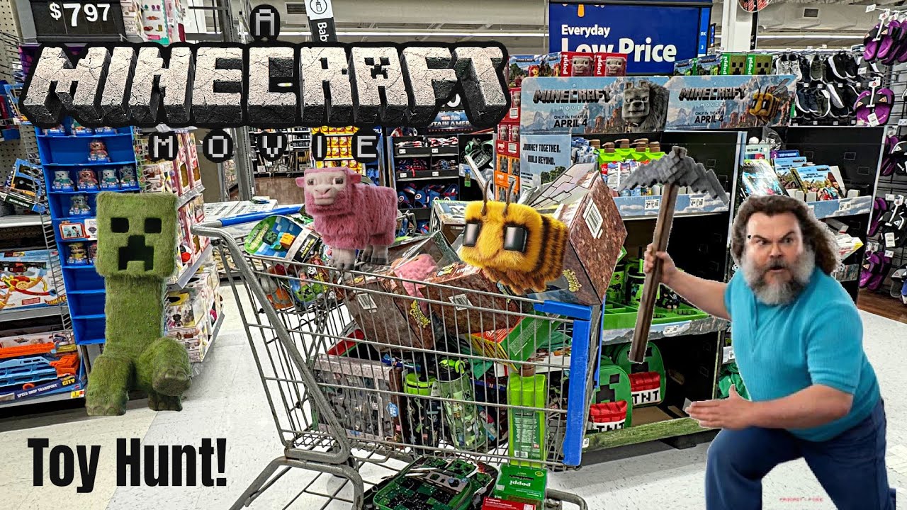 MINECRAFT MOVIE Toy Hunt!💚Can you guess how much is in my cart? 🛒