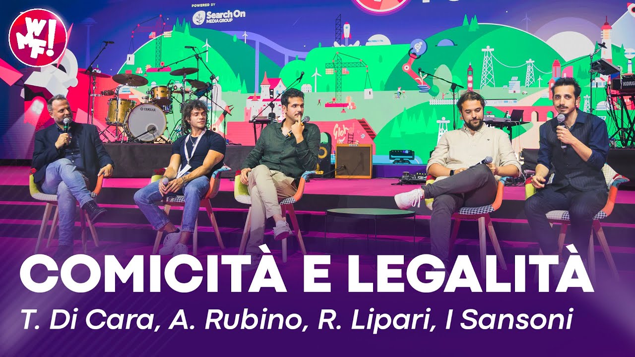 Comicità e legalità con I Sansoni, Alessio Rubino, Roberto Lipari e Tiziano Di Cara - WMF2023