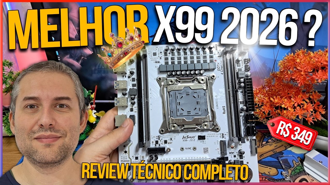 MELHOR PLACA MÃE X99 DE 2026 JIESHUO JS11 !? SERÁ TUDO ISSO MESMO?