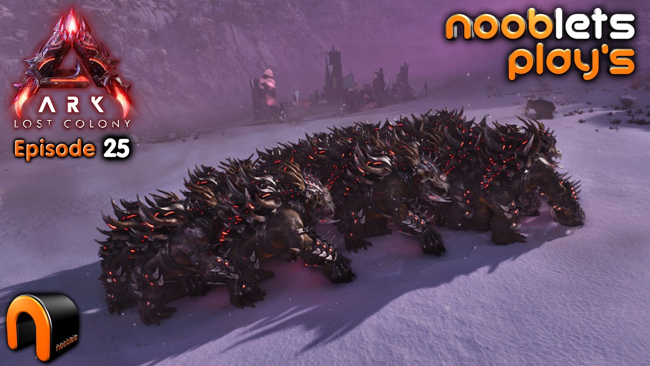 Massive Ossidon Army Vs Yellow Outpost - ARK Lost Colony NOOBLETS Lets Play Episode 25