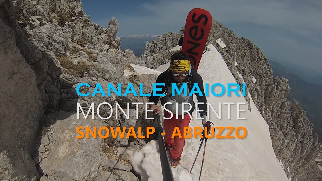 Snowboard Alpinismo Abruzzo: il Canale Maiori del Monte Sirente