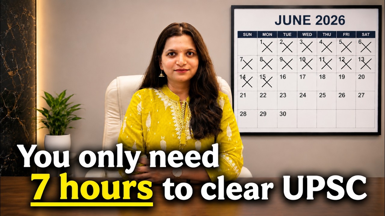 Perfect Daily Schedule for UPSC CSE 2027 | Under 100 rank strategy