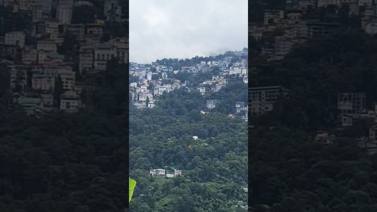 Beautiful Gangtok City View on the Way to Ranka Monastery #Shorts #gangtok