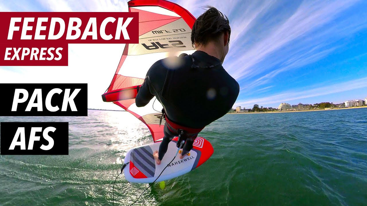 WINGFOIL - PACK AFS FOIL / BOARD  / WING  WILF - FIRST IMPRESSIONS - 3 MINUTES UNCUT