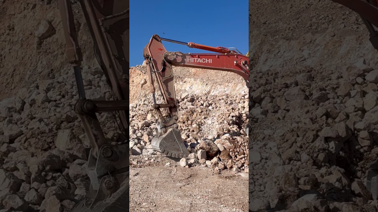 Hitachi zaxis 350 lch taş ocağı &ccedil;alişması #works #hitachiconstruction #hitachi #excavator #kep&ccedil;e