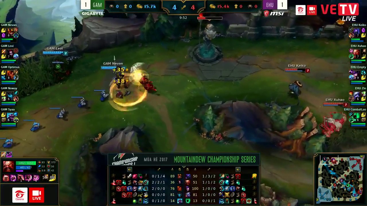 [13 7 2017] GAM vs EHUB V&aacute;n 3   Căng N&atilde;o Qu&aacute; - MDCS m&ugrave;a h&egrave;