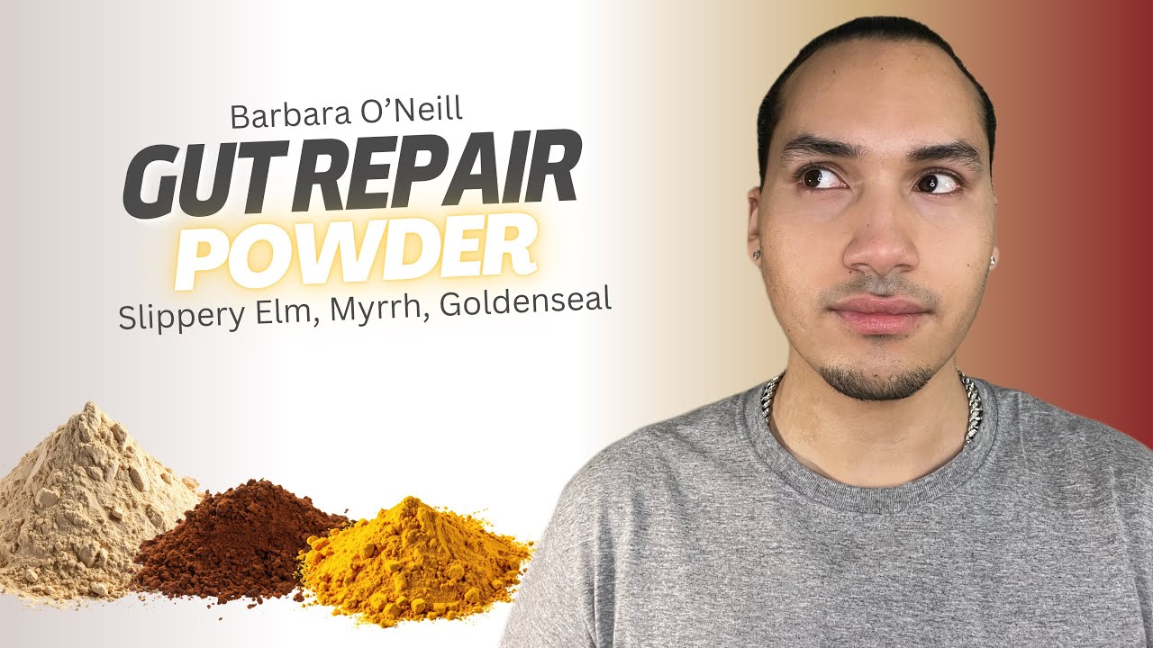 Gut Repair Powder Recipe with Slippery Elm, Myrrh, and Goldenseal