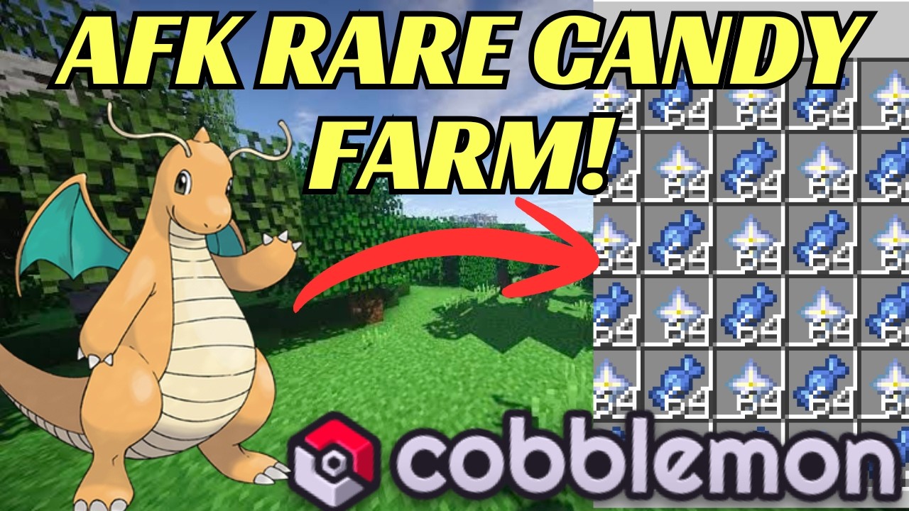 Как легко фармить РЕДКИЕ КОНФЕТЫ и ЗВЕЗДЫ НИЖНЕГО МИРА в Cobbleverse! Ультимативная ферма Cobblemon!