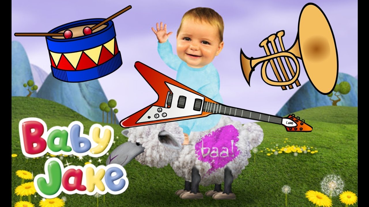 Baby Jake & Musical Instruments for Kids - COMPILATION - Yacki Yacki Yoggi  Song