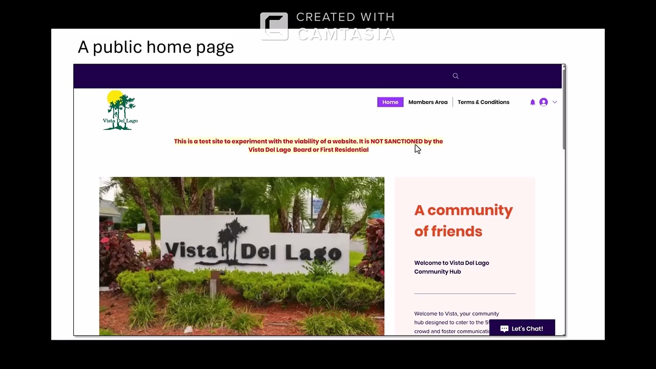 VistaDelLago.info Website overview
