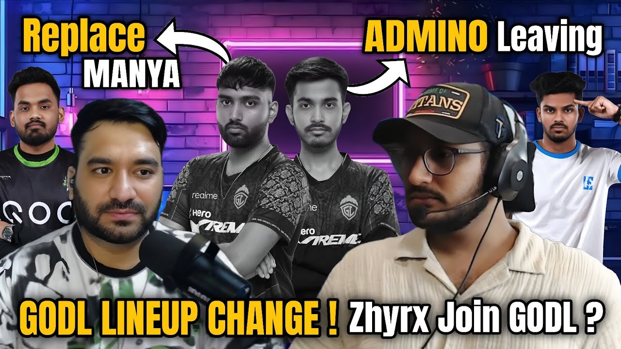 GODLIKE Lineup Changes 🚨 MANYA Replace PUNKK 🤯 ADMINO & PUNK Leaving GODL 🥺 GodLike New Announcement