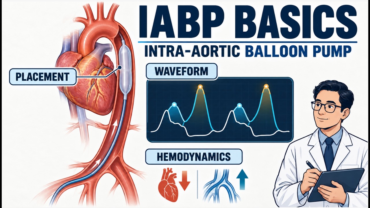 Intra-Aortic Balloon Pump Basics - Placing, Waveform, Hemodynamics, Complication | Clinical Medicine