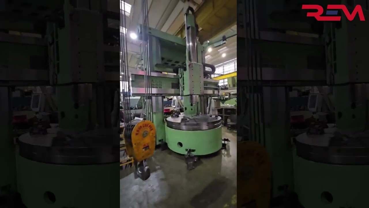 Vertical Lathe REM SC 22 CNC 1S - Testing before delivery to Client