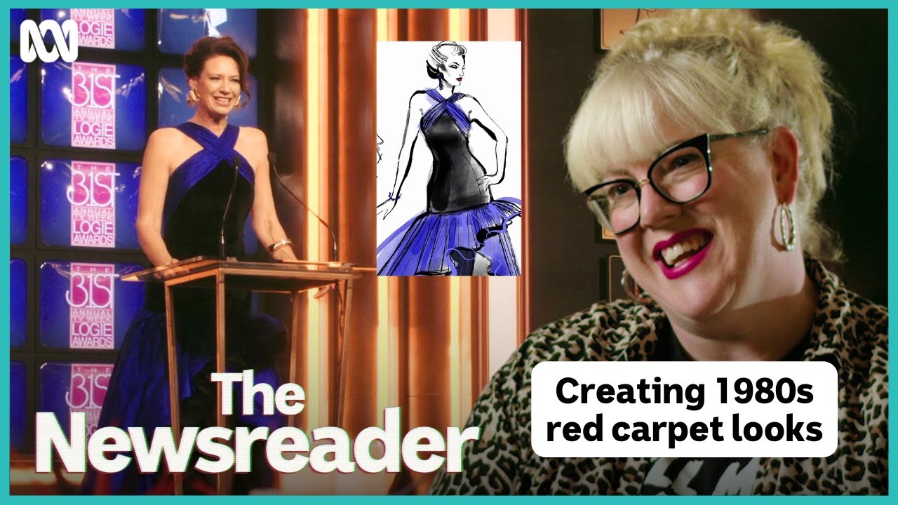 Creating 1980s red carpet looks | The Newsreader | ABC iview