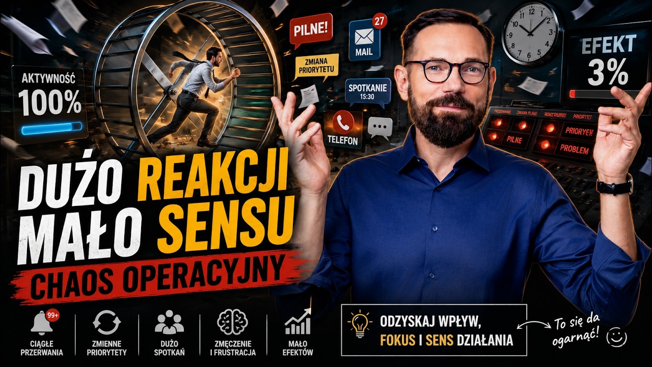 Ciągle zajęty, mało efektu? Chaos operacyjny w pracy.