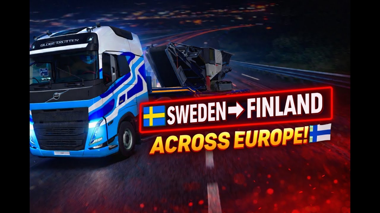 ETS2 Kiruna  to Torino 🚛 🇸🇪➡️🇫🇮 Long Haul Delivery|Mobile Screener|Euro Truck Simulator 2