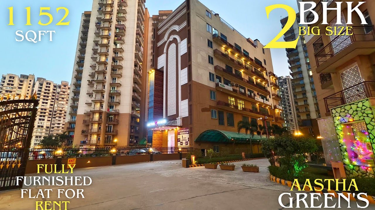 Aastha green's मैं Fully furnished 1152 sqft 3 BHk flats for rent