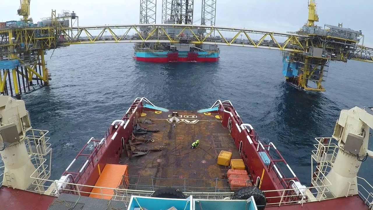 Anchor handling timelapse