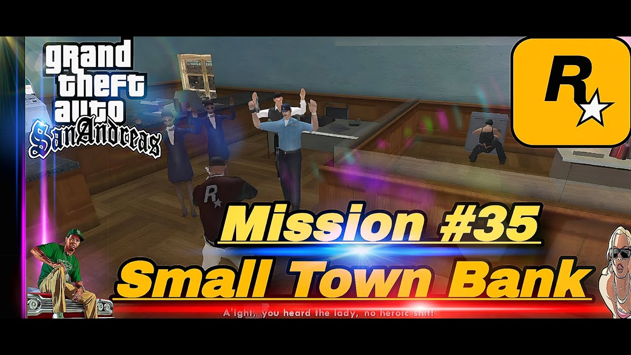 GTA San Andreas – “Small Town Bank” 🏦🔥 | Epic Countryside Bank Heist with Catalina! (Full Mission )
