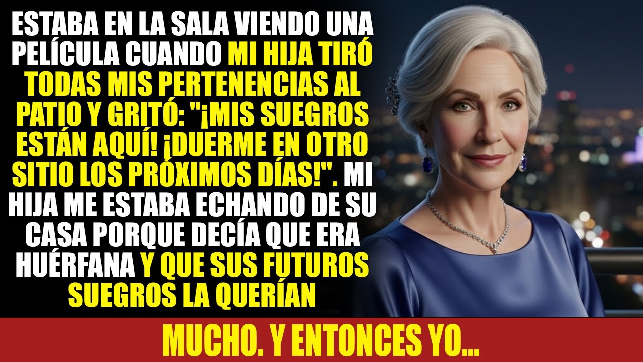 Estaba viendo una película cuando mi hija tiró mi ropa al patio y gritó: 