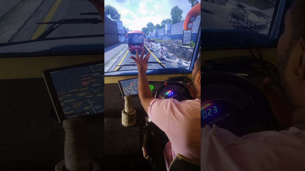 Extreme Long Bus Reverse driving #shorts #ets2 #busdriving #eurotrucksimulator2 #universalgamestudio
