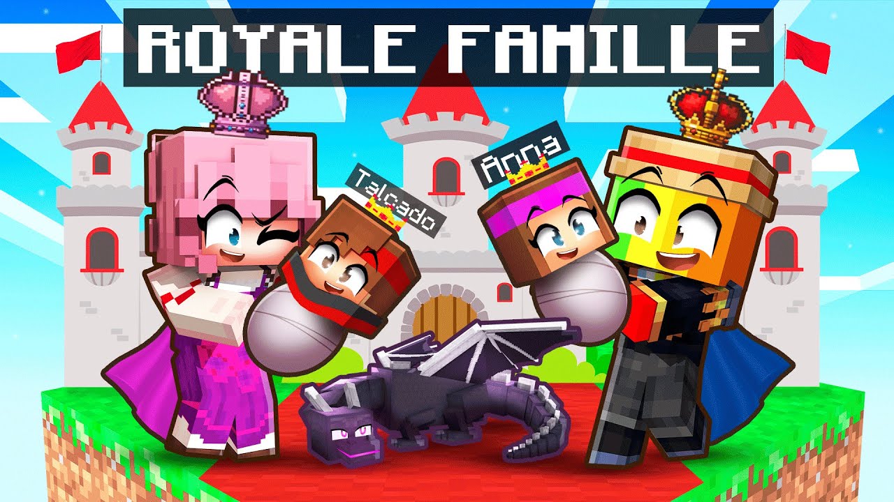 ADOPTER par une FAMILLE ROYAL sur Minecraft !