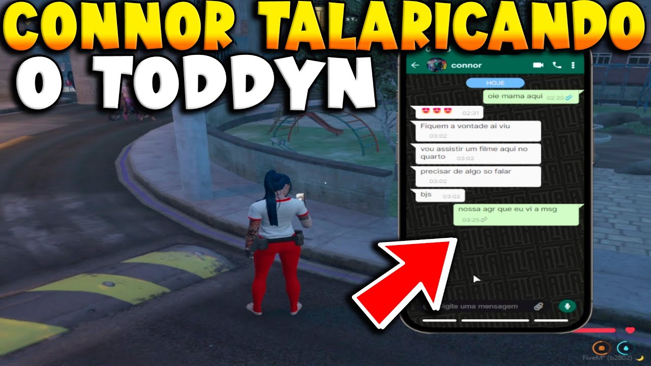 VISÃO DA MARI COM O CONNOR MANDANDO MSG PARA ELA 🔥🔥 #toddyn #connor #gtarp