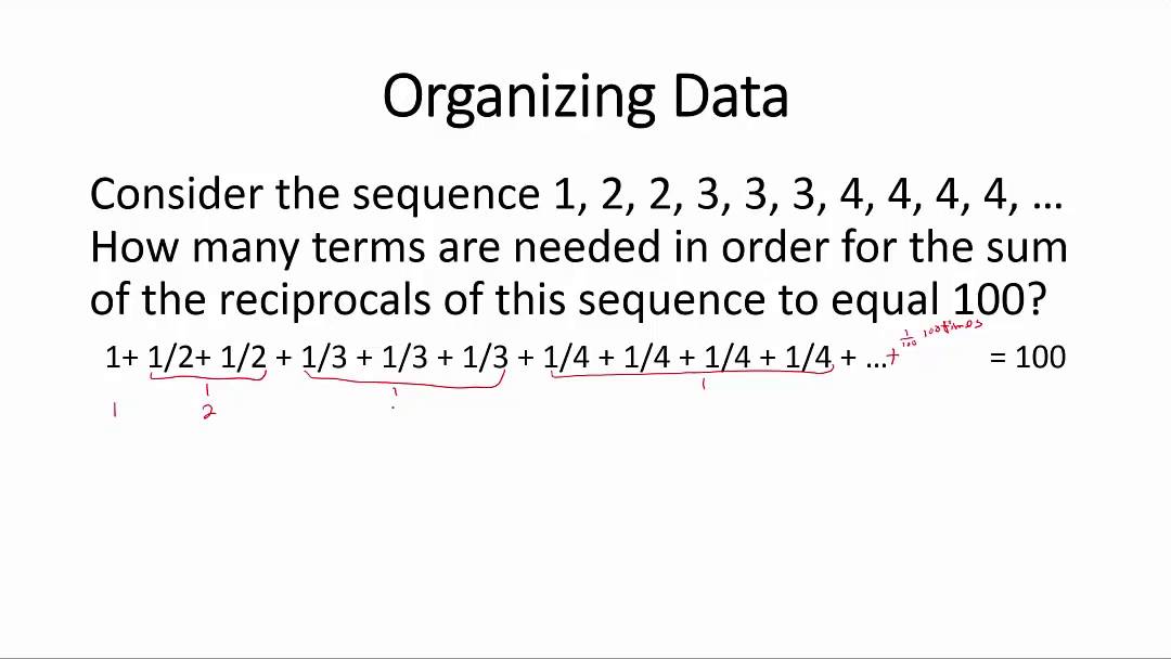 Organizing Data: Problem Solving Strategy 7