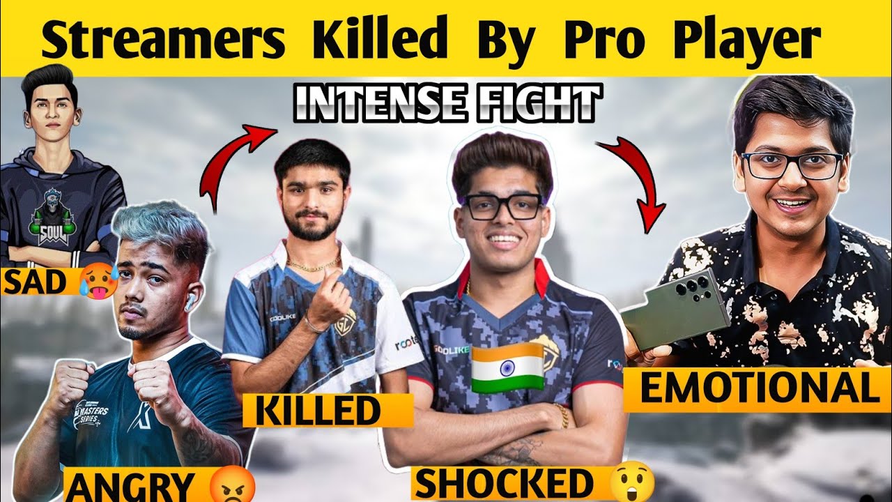 BGMI Streamers Killed By Pro Player||YouTubers vs Pro Player||LoLzZzGaming,ScoutOP,MortaL,Goblin