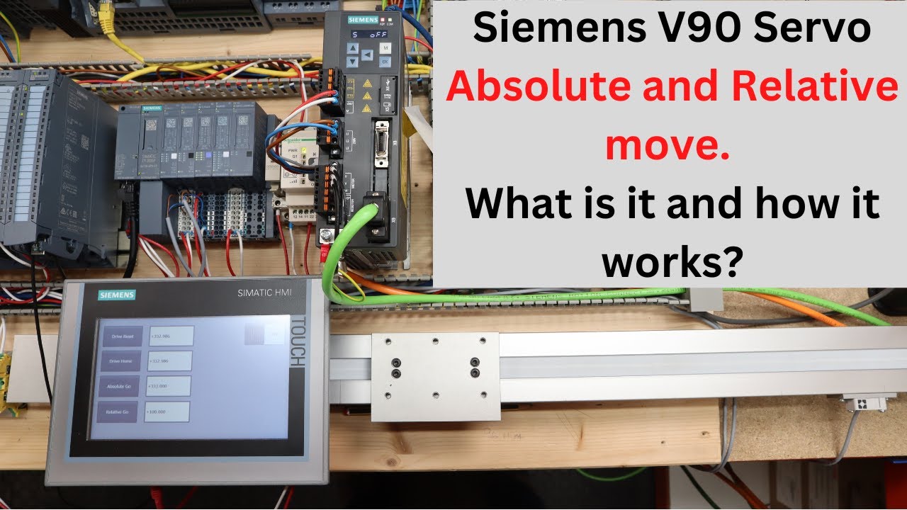 Siemens V90 Servo Absolute and Relative Move. Что это такое и как работает. Eng