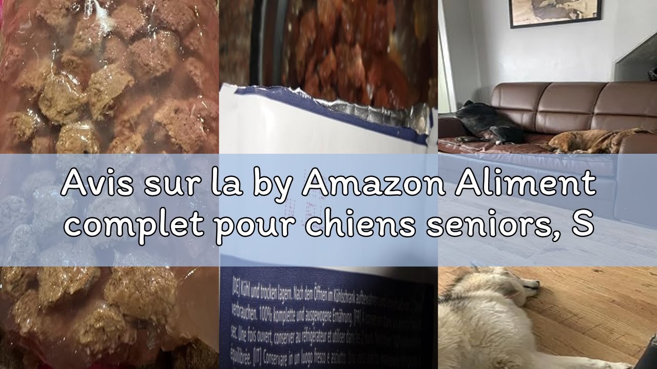 Avis sur la by Amazon Aliment complet pour chiens seniors, Sélection à la viande en gelée, 4.8kg (48