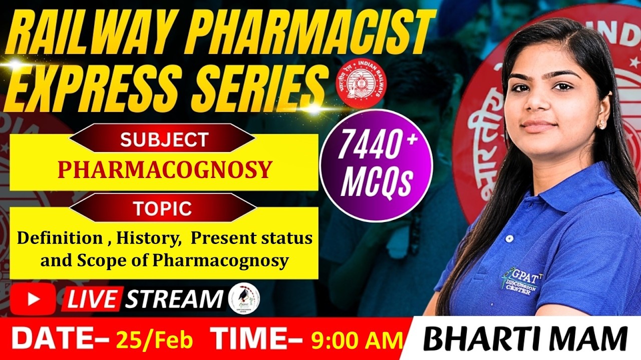L- 135 | Definition, History, Present Ststus & Scope- Pharmacognosy | RAILWAY(RRB) PHARMACIST 7440+