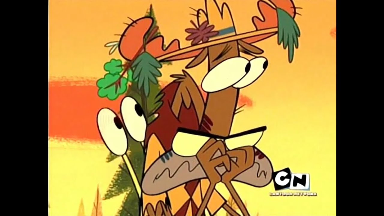 Camp Lazlo - Mr. Slinkman hits Scoutmaster Lumpus on the head with a frying pan