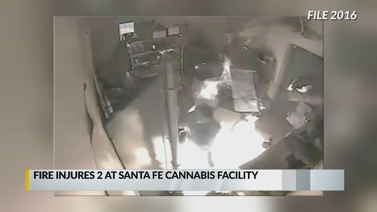 Fire at cannabis manufacturing facility hospitalizes two men