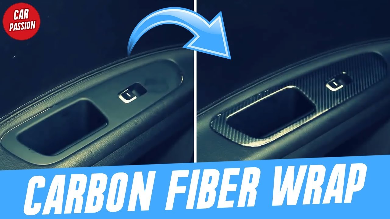 Как обернуть внутреннюю отделку автомобиля углеродным волокном?