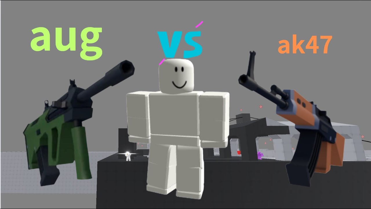 【Roblox rivals】 突襲步槍的aug和ak47造型 哪個手感更好?