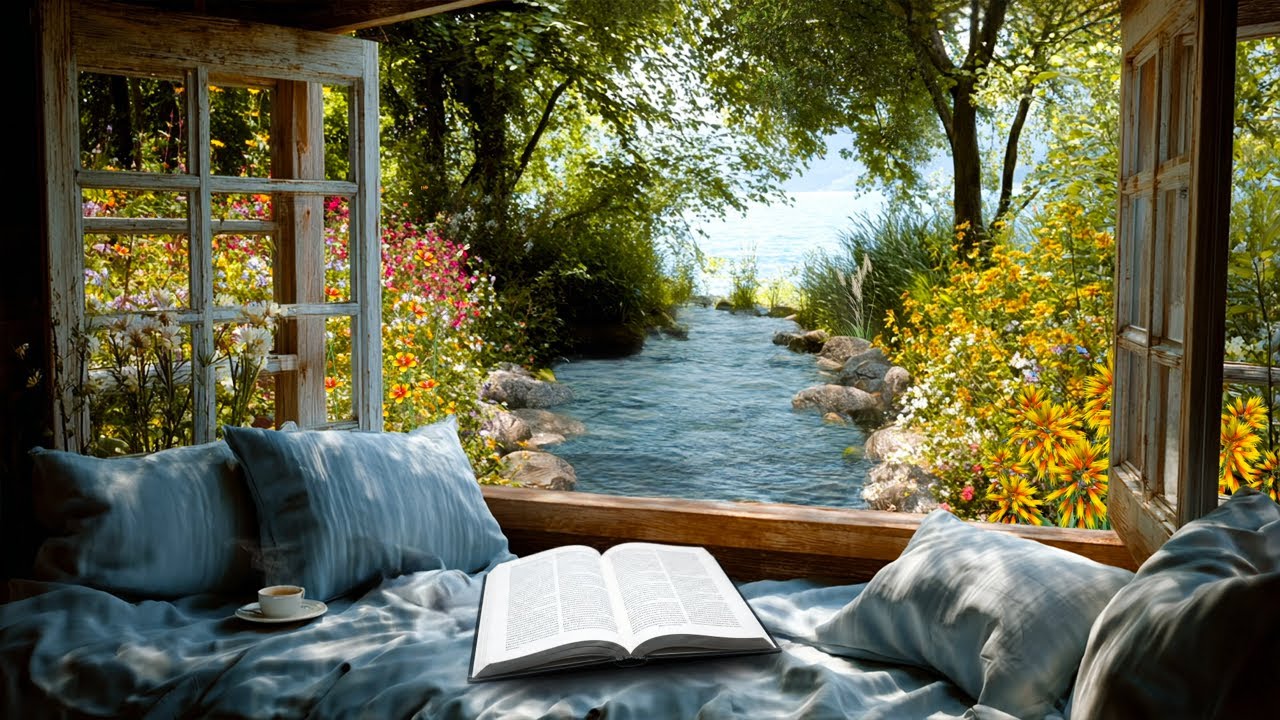 Gazing at Spring Through the Window 🕊️ ASMR Stream & Bird Sounds for Relaxation and Clear Mind