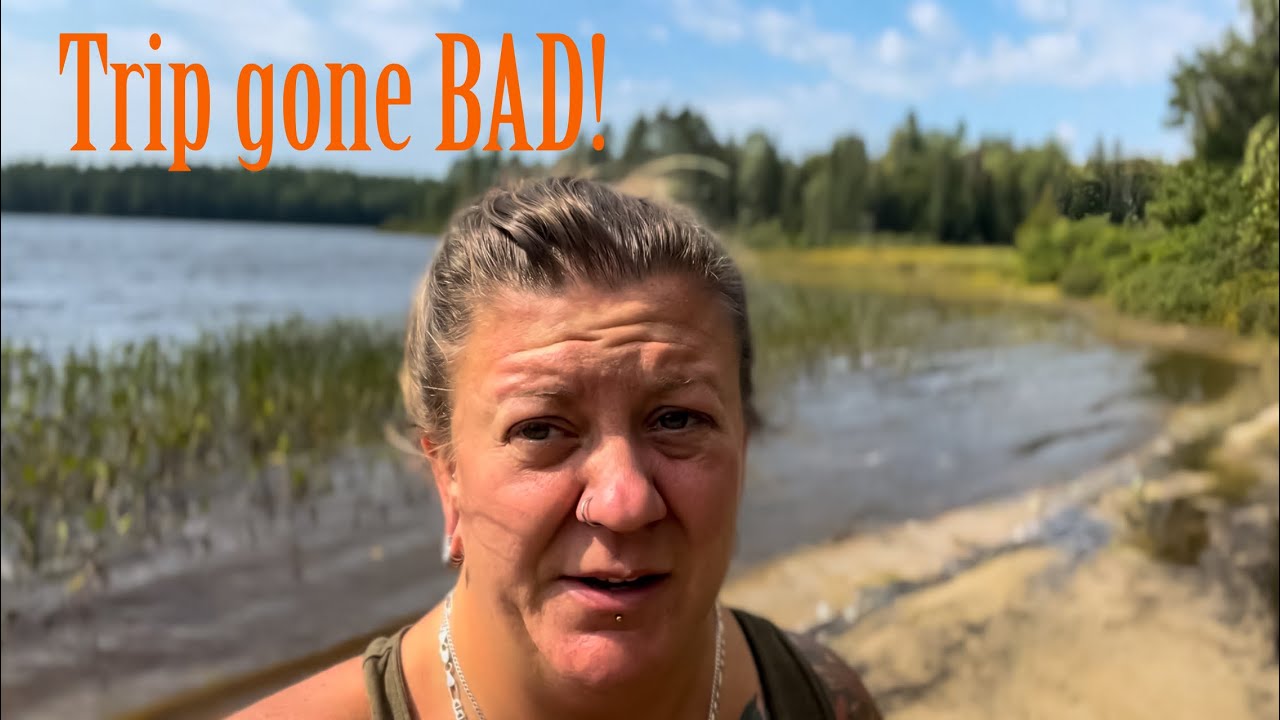 Trip Gone BAD! - Big Bissett Lake - Algonquin Park - Solo Backcountry Canoe Camping